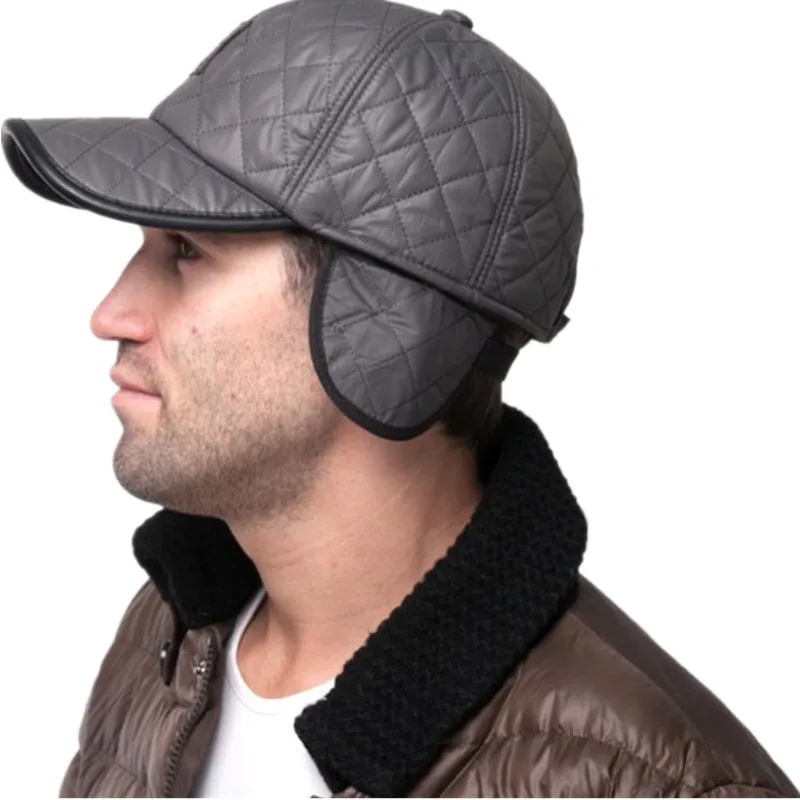 Зимние мужские кожаные бейсболки Кепка бомбер кепка Cappelli Cappello Donna Uomo|Мужские