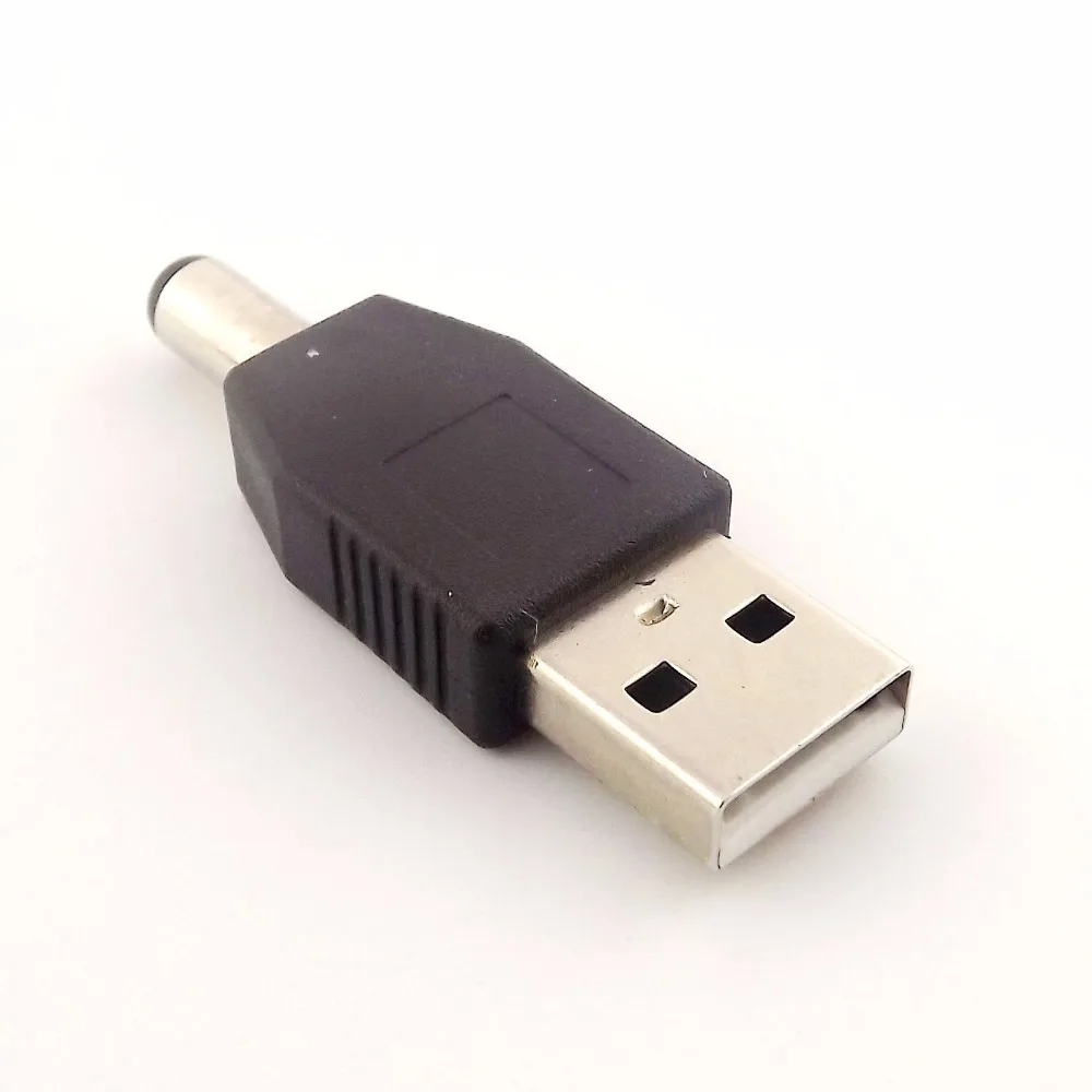 10 шт. USB 2 0 Тип A штекер до 5 мм x 1 В постоянного тока адаптер соединитель|male power