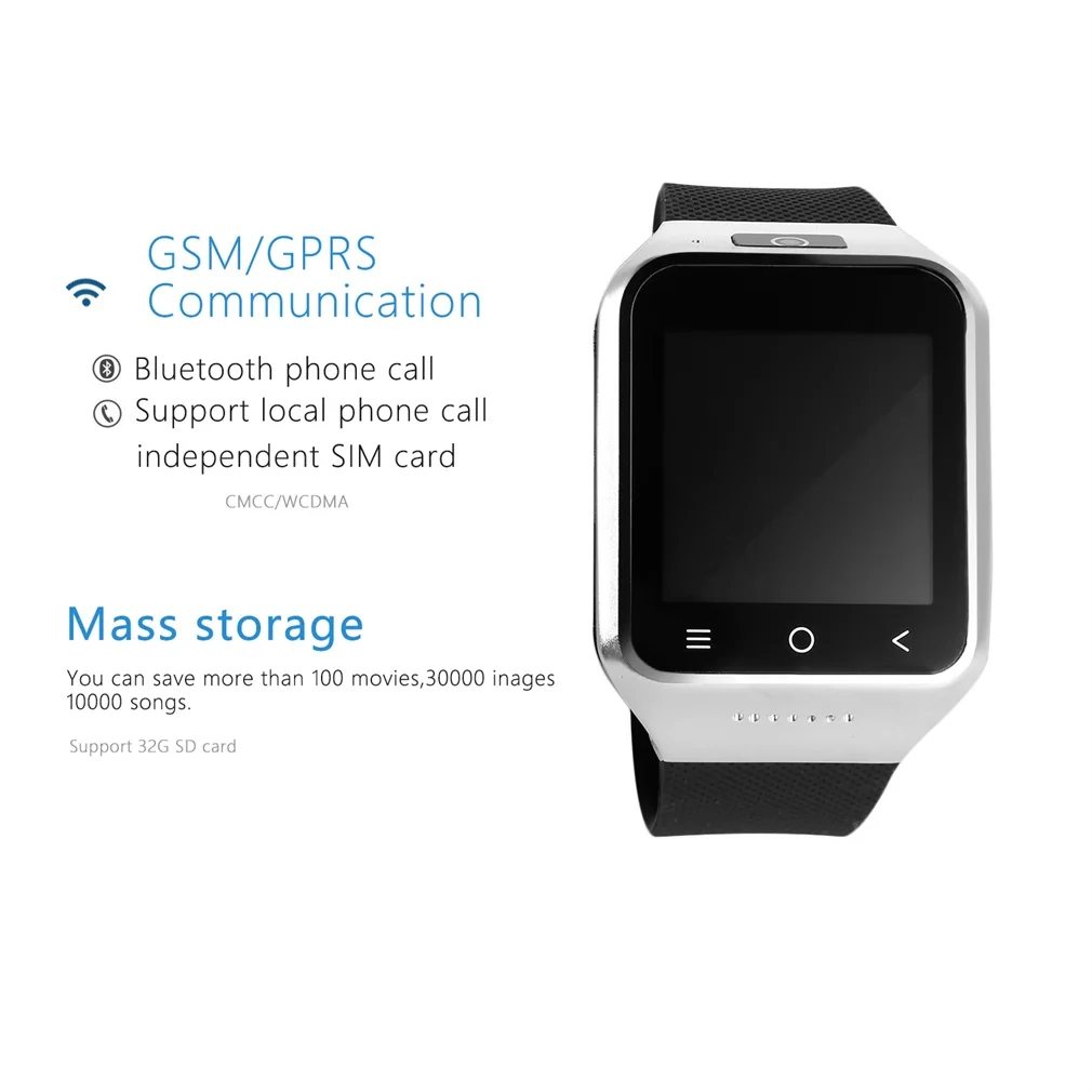 Черный WIFI Bluetooth 4 0 fm-рекордер 1 2 ГГц двухъядерный 54 &quot240X240 камера емкостный