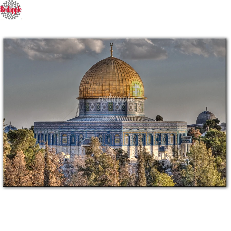 Алмазная 5d картина большого размера сделай сам вышивка крестиком Masjid Al Aqsa