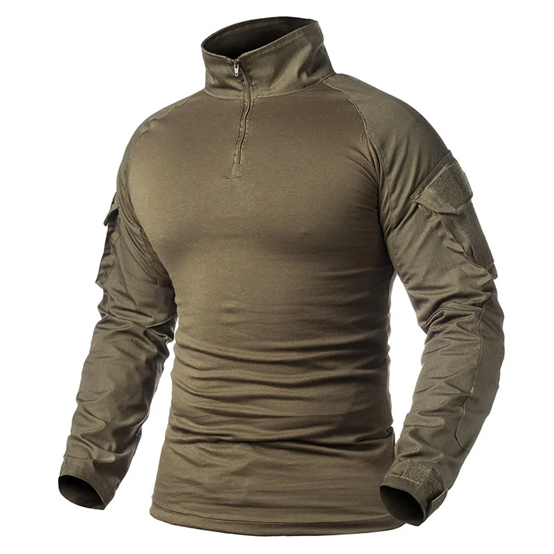 Refire gear уличная футболка мужская с длинным рукавом охотничья Тактическая Военная армейская рубашка Униформа походная дышащая рубашка 9 цветов - Цвет: Army Green