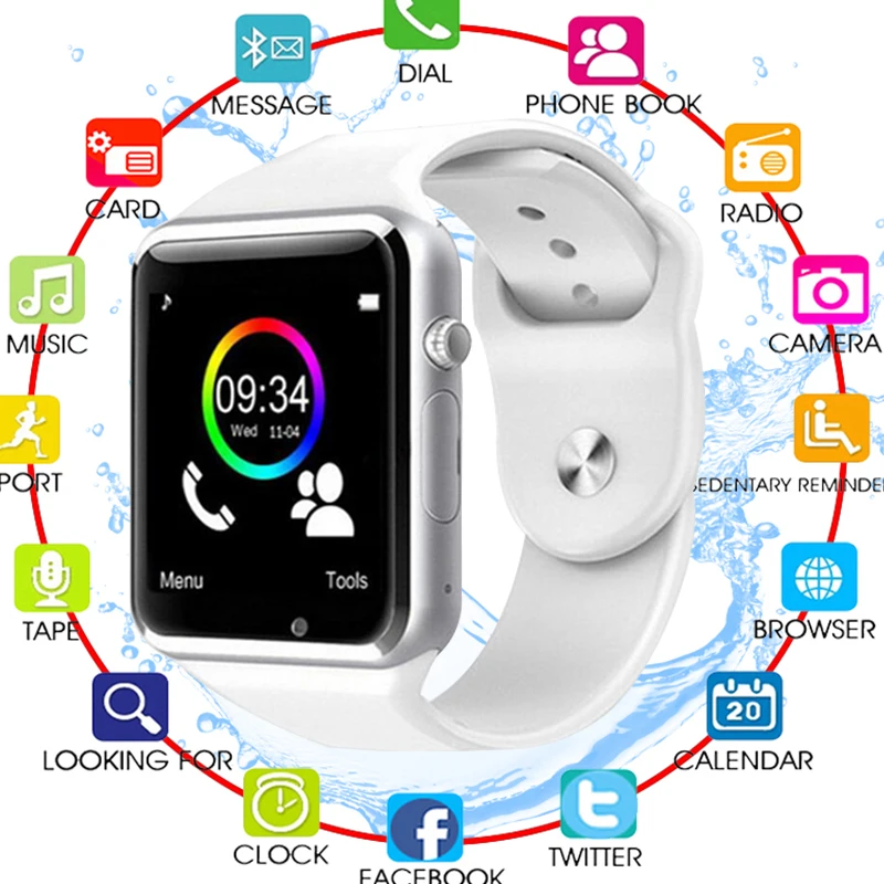 2018 Новый Смарт часы с шагомер Камера sim карты вызова Smartwatch для Xiaomi huawei htc Android