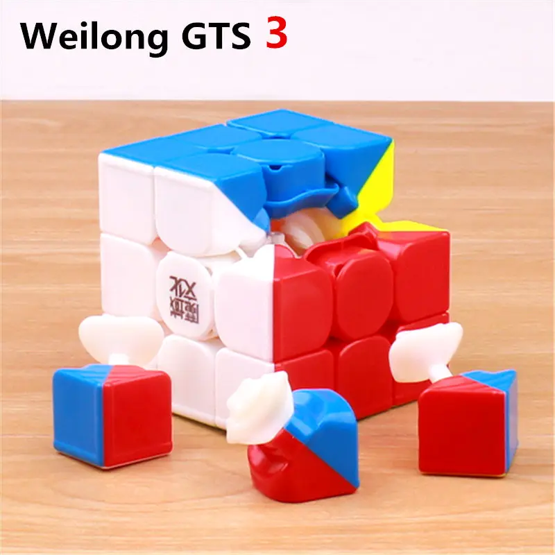 MOYU WEILONG GTS 3 магический скоростной кубик стикер меньше Профессиональный 3X3X3