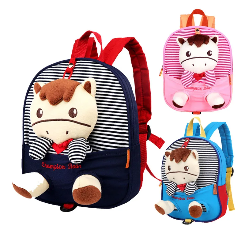 Детский рюкзак с защитой от потери милые плюшевые ранцы для дошкольников