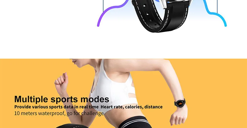 DT28 smartwatch IP68 Водонепроницаемые часы ЭКГ монитор сердечного ритма фитнес-трекер на запястье смарт-ремешок спортивные часы