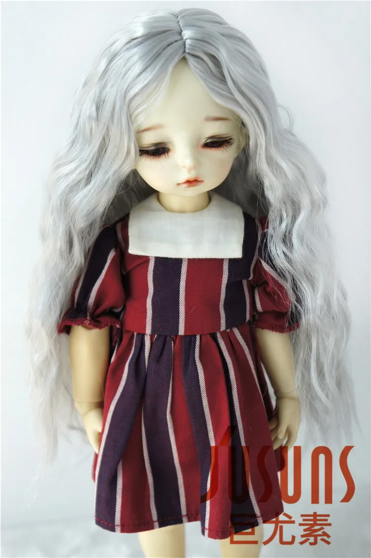JD138B 1/6 1/4 1/3 длинные волнистые BJD синтетические мохеровые куклы парики YOSD MSD SD