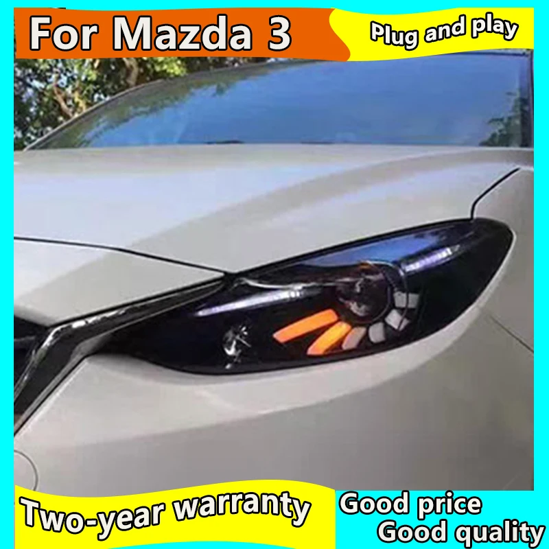 Автомобильный Стайлинг для Mazda 3 фары 2014-2016 Mazda3 Axela светодиодный ные DRL Hid