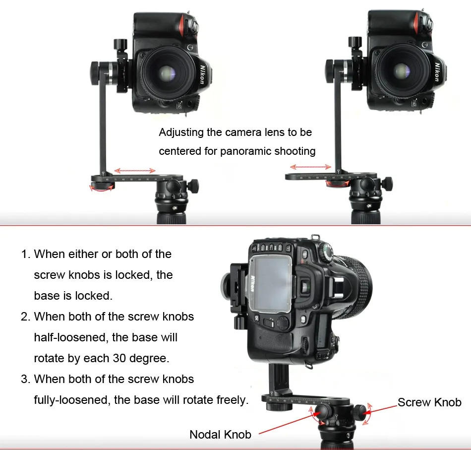SUNWAYFOTO CR-30C штатив 360 панорамы для Dslr Профессиональная Алюминиевая Мини компактная панорамная головка