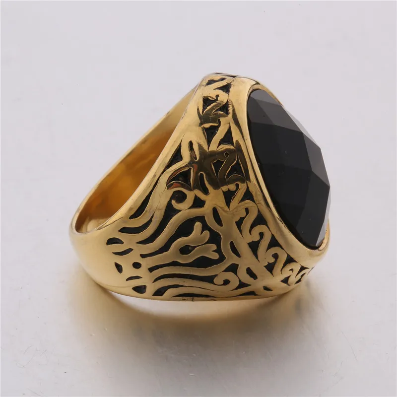 MOLIAM мужские кольца черные/синие камни ювелирные изделия из нержавеющей стали