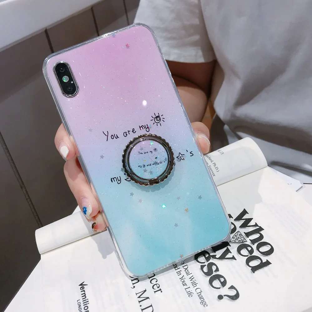 Маленький мраморный чехол с свежими цветами для Huawei P30 Pro Lite Nova 4E 3 3i блестящий