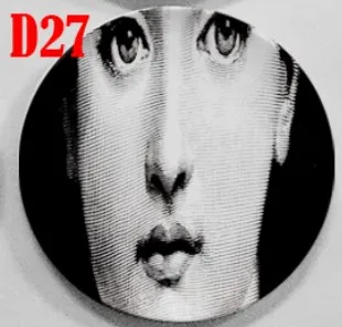 D27 Итальянская тема и вариации декоративная тарелка креативный классический Lina поднос для лица ретро кухня гостиная Скандинавское блюдо Декор - Цвет: D27