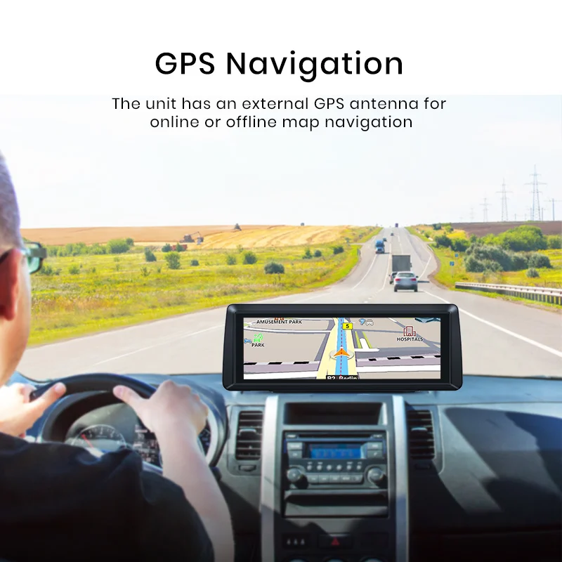 Junsun E94P 4G Android ADAS авторегистратор камера FHD 1080 P двойной объектив 7 84 &quotDVR с Wi Fi gps