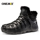 Зимние ботинки Onemix для мужчин и женщин, Уличная обувь для треккинга, кроссовки, прогулочная обувь, Осень-зима, теплая сохраняющая тепло обувь для мужчин