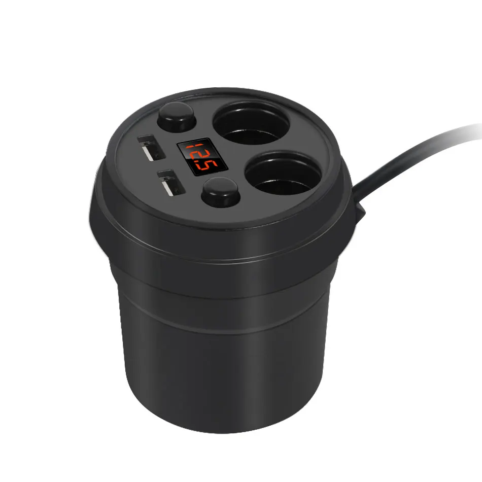 3.1A двойной usb порт автомобильное зарядное устройство держатель чашки крепление