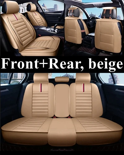 beige standard Чехол на автомобильное сиденье для Jeep wrangler Renegade Grand Cherokee wrangler jk hyundai Solaris ix35 i10 i20 i30 i40 accent tucson Elantra - Название цвета: beige standard