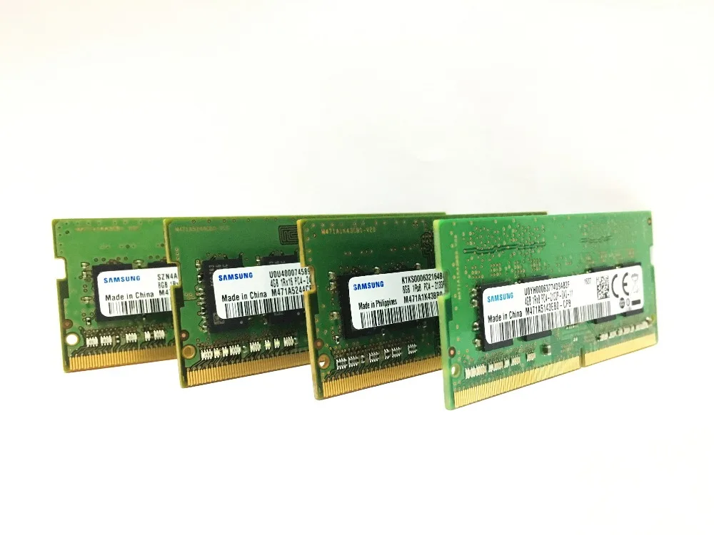 Ноутбук samsung ddr4 ОЗУ 8 ГБ 4 ГБ 16 ГБ PC4 2133 МГц или 2400 МГц 2666 МГц 2400T или 2133P 2666 в DIMM память для ноутбука 4 ГБ 8 ГБ 16 ГБ ddr4