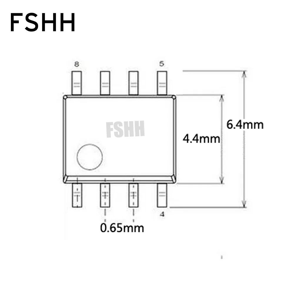 TSSOP8 SSOP8 IC,    = 0, 65 ,  = 4, 4 , 6, 4 ,  (8 + 8)-0, 65-01)
