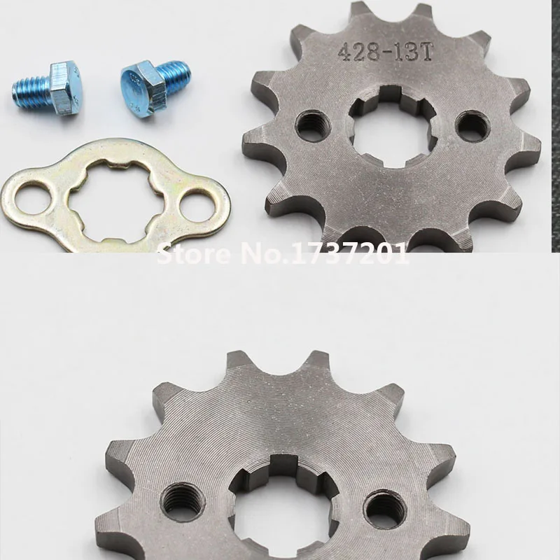 Зубчатая Звездочка 428 #13T 17 мм для цепи с фиксатором|engine sprockets|sprocket 428428 sprocket |