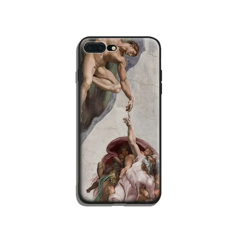 Art Fresco Michelangelo Amazing Coque Tpu Мягкий силиконовый чехол для телефона чехол для IPhone 5 5S SE 6 6s 7 8 Plus X 11 pro max