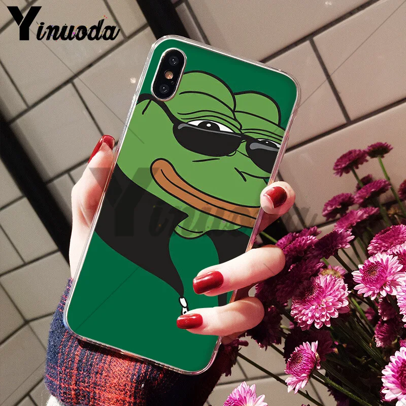 Yinuoda pepe аниме грустная лягушка 2018 новый роскошный модный Чехол для мобильного