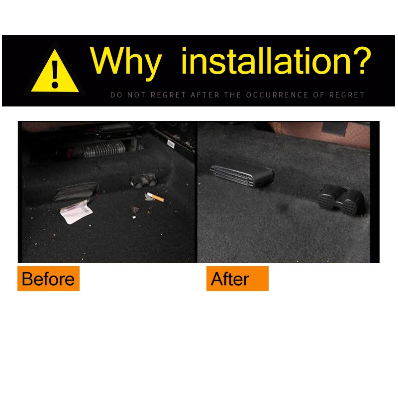 Под сиденьем напольный задний нагреватель переменного тока воздуховод