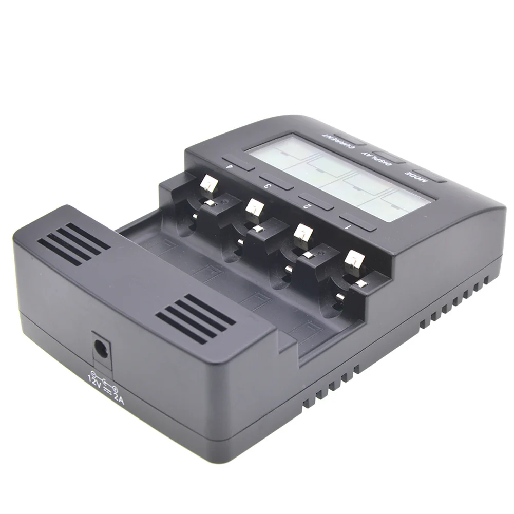 Зарядное устройство DOM668 с ЖК дисплеем 4 канальный анализатор для аккумуляторов AA