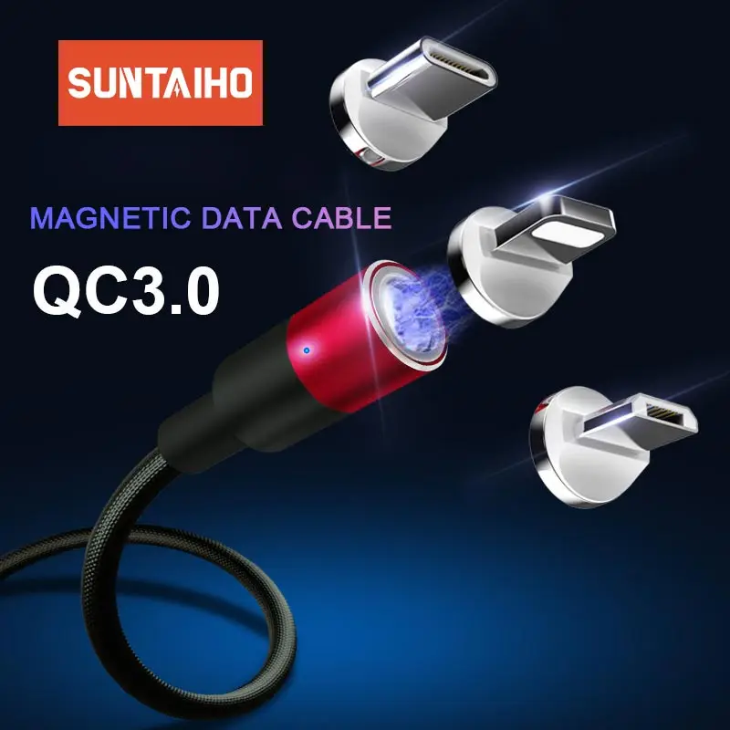Suntaiho type c кабель 1 + 6 Магнитный для samsung s9 C Conver Android iOS iphone зарядное устройство redmi note