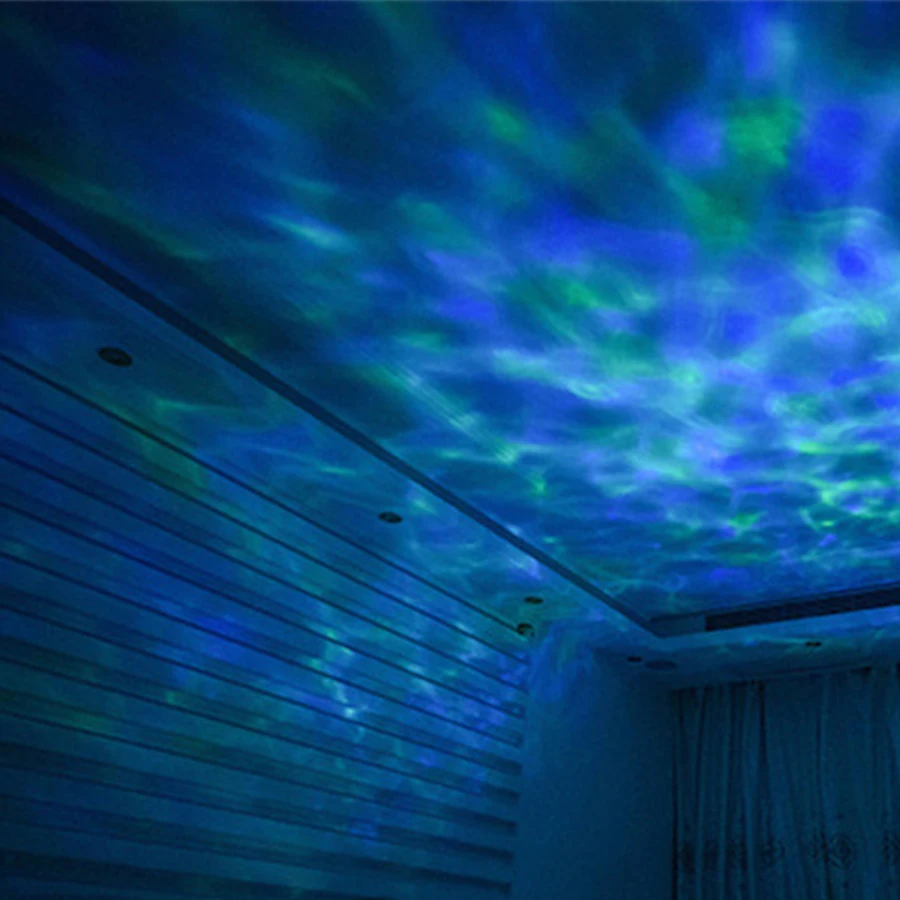 

JUSOCCO Night Light Music Player Sky Ocean Wave Projector Baby Kids Sleep Romantic Led Starry Star Master USB Aurora Lamp