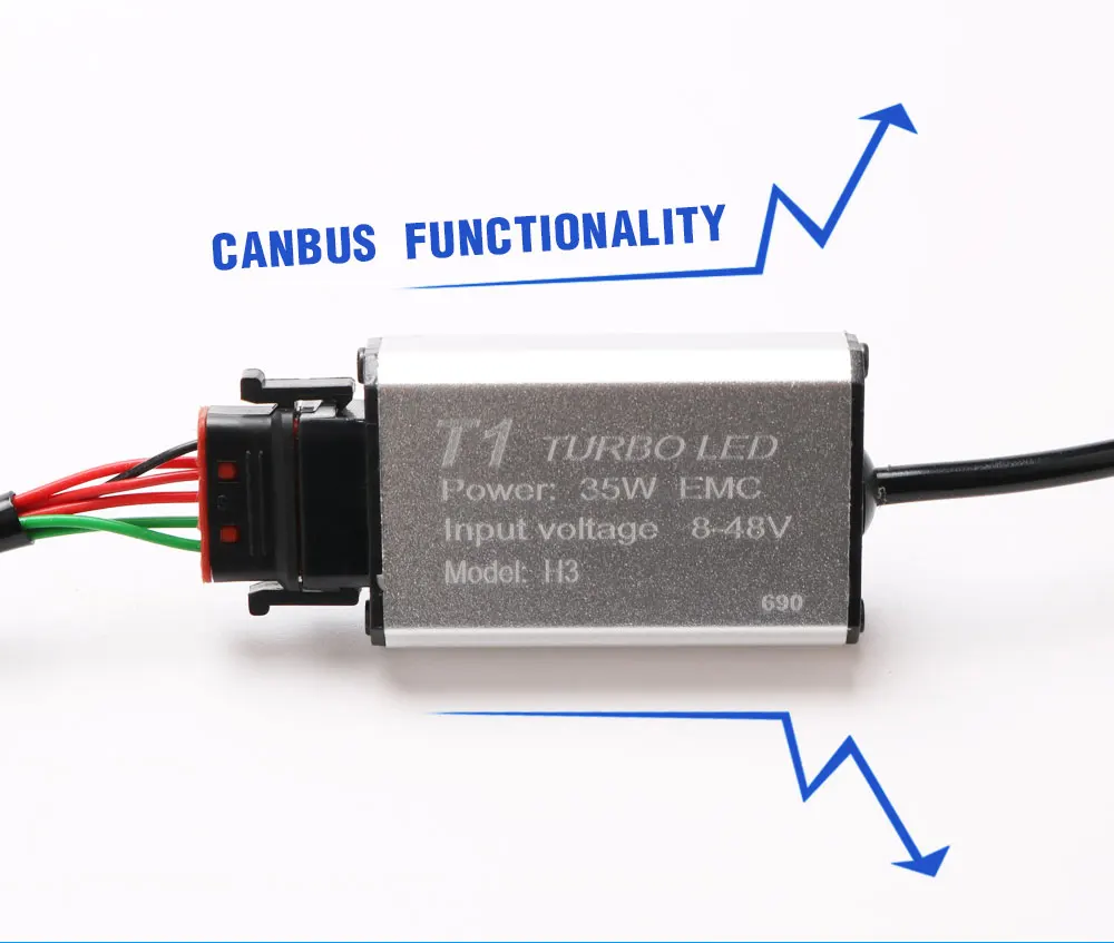 Xenplus 2 шт. автомобиль свет светодиодный H11 Turbo H4 H3 H7 H8 H9 H1 HB3 HB4 H27 H13 фара Cree чип 8000LM 12V лампа с CANBUS для авто