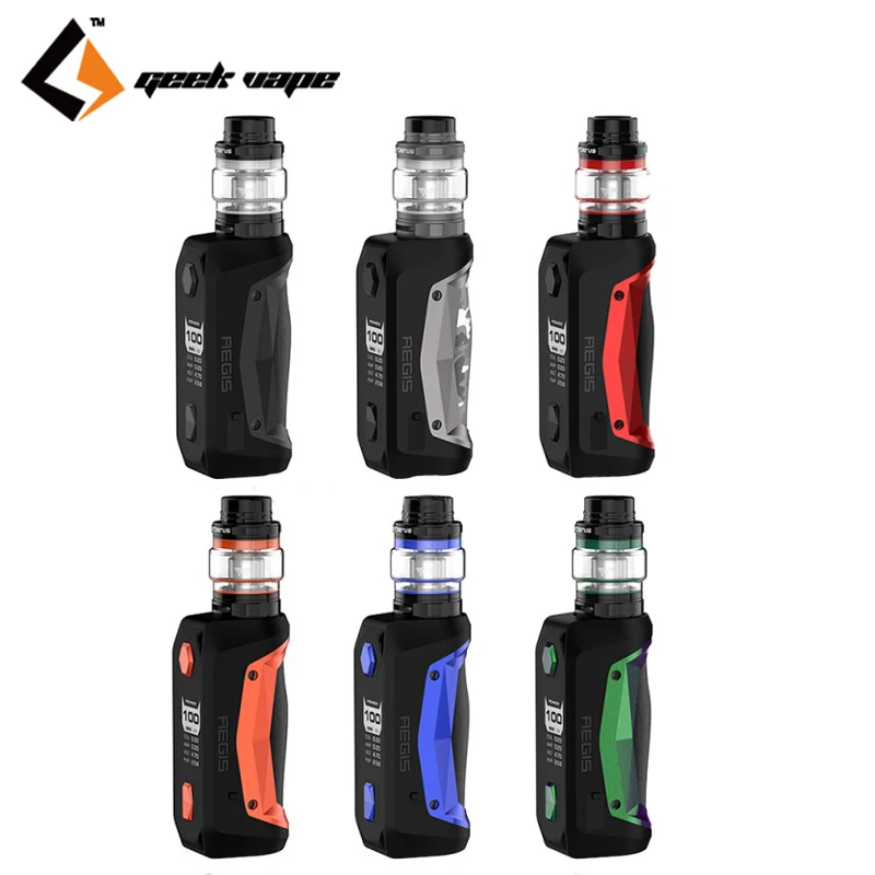 Оригинальный комплект GeekVape Aegis Solo Cerberus 100 Вт Box MOD с 5 мл Subohm Tank электронная сигарета