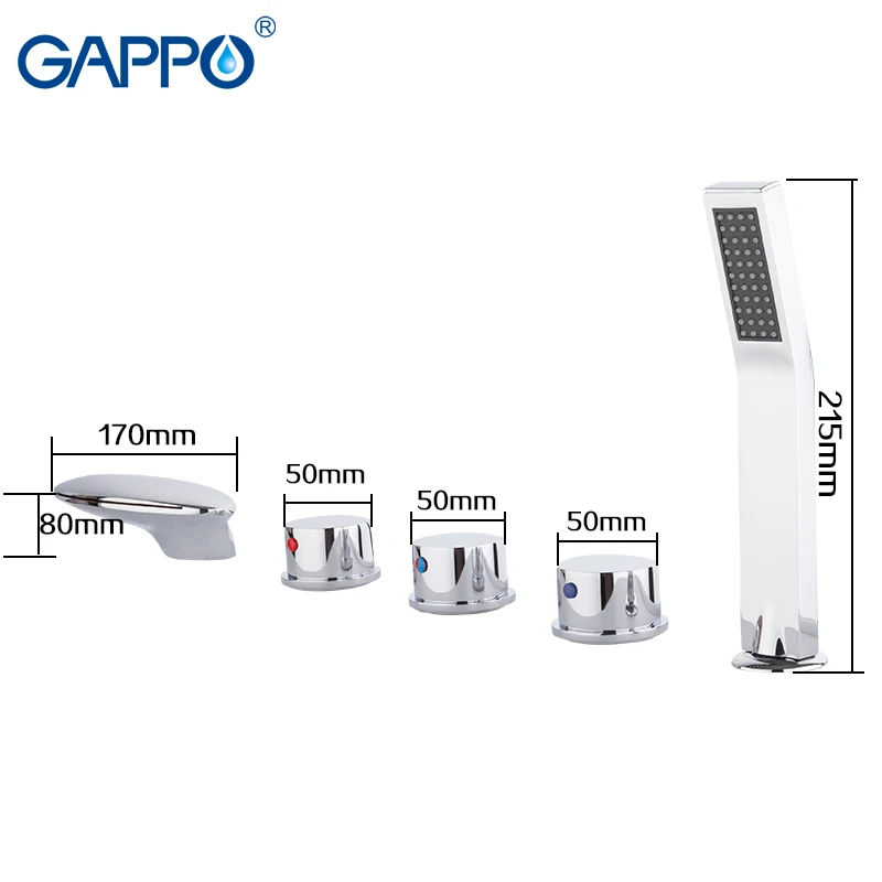 GAPPO смеситель для ванной в форме водопада душа с ручным душем | Обустройство дома