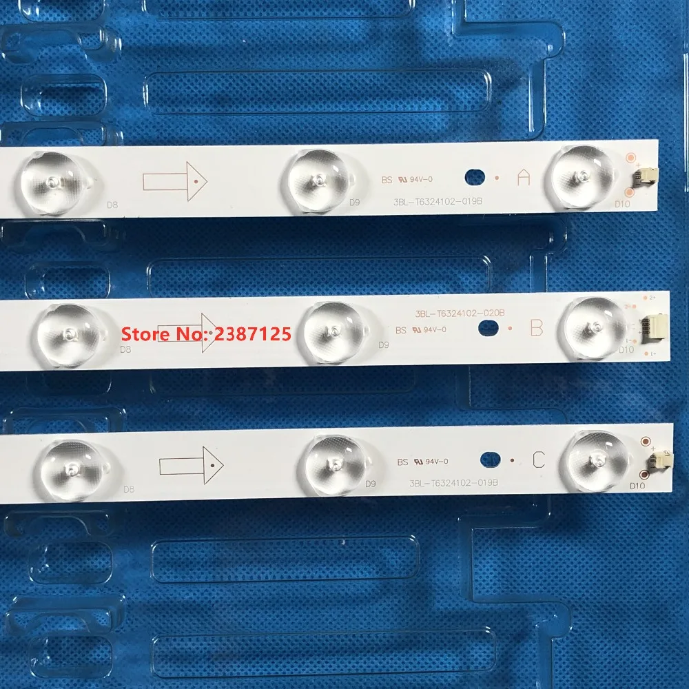 1 комплект = 3 шт H32PA3900 светодиодный полосы подсветки 3BL T6324102 019B/020B 32CE561 JS GY43EKND 0056| |