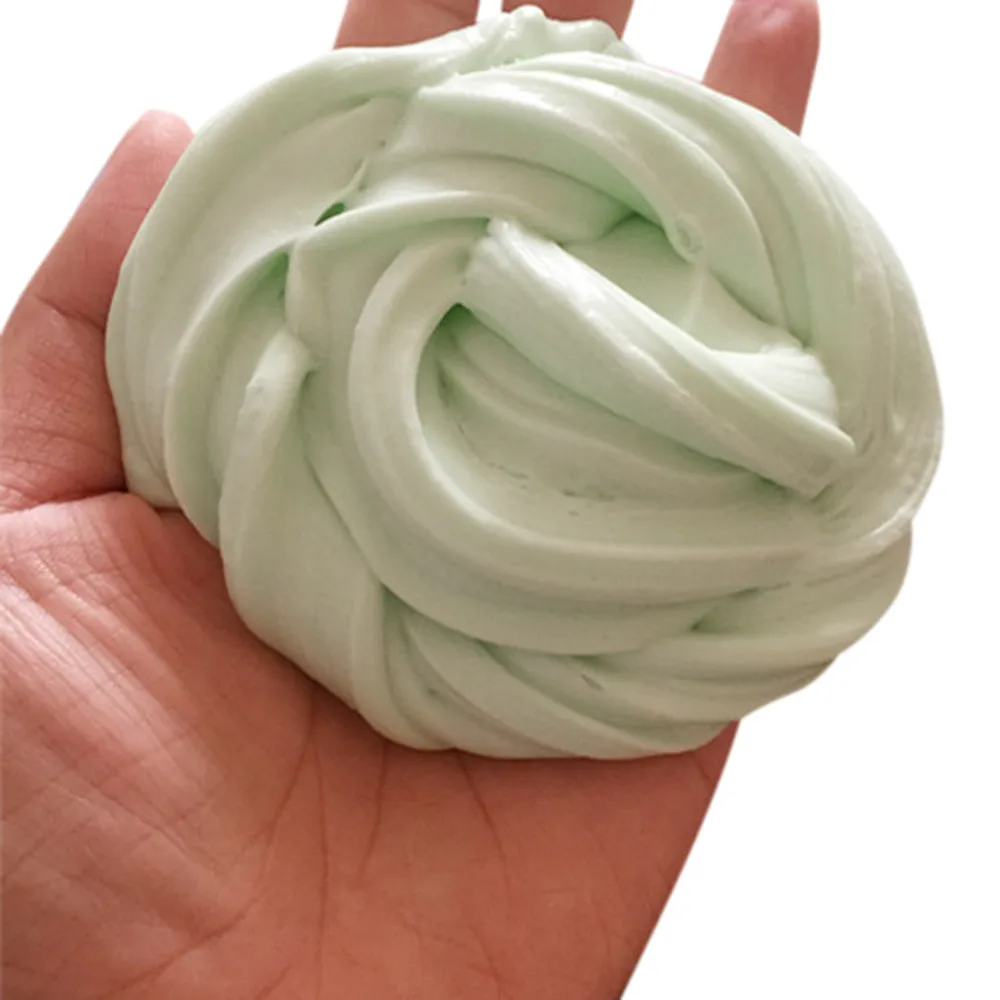 GN HIINST Fluffy Floam Slime ароматизированное средство для снятия стресса детская игрушка осадка восхитительное Пышное slime проходит по всей длине) и очень забавная игрушка FEB15 P30 - Цвет: GN