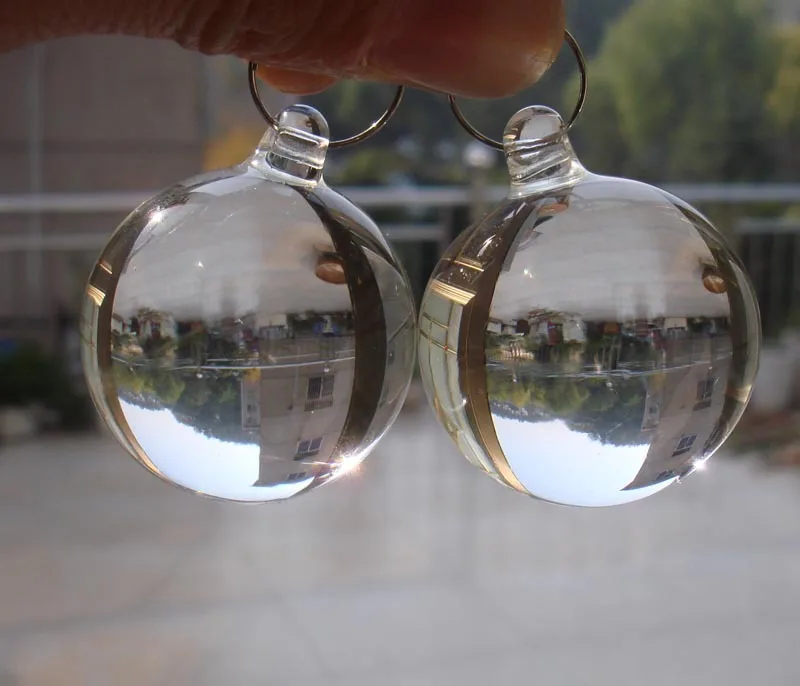

10pcs/lot 30mm Crystal Suncatcher Ball Crystal Hanging Ball X'mas Wedding Pendant Crystal Prism Pendant Free Shipping