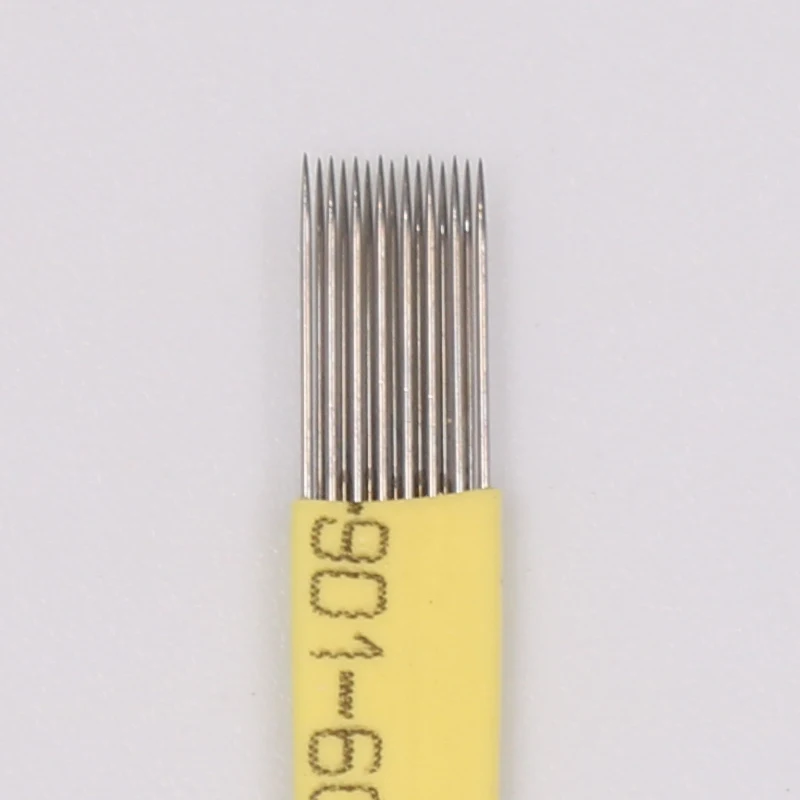 500 шт 15 Pin двойные иглы Лезвия Для Перманентного татуажа Eeybrow Советы ручная