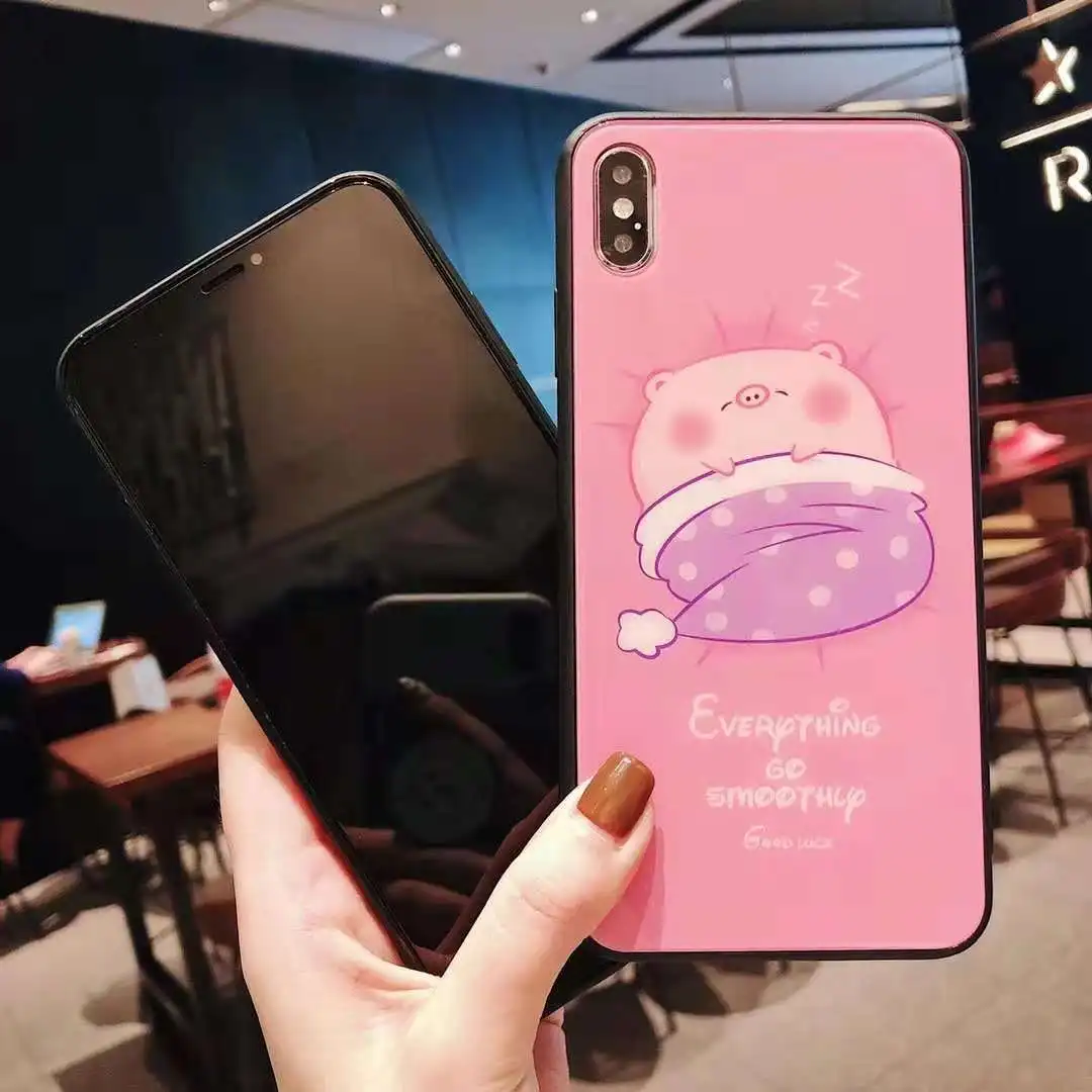 Милый мультяшный чехол для телефона iphone 10 X XS MAX XR прекрасный очаровательный iPhone 7 8