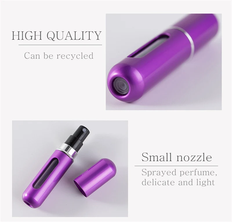 5 мл Путешествия Портативный мини емкость для наполнения духов удобный пустой