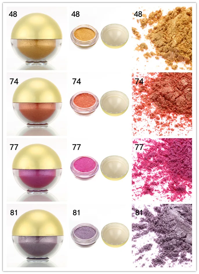 Новое поступление цветные Перламутровые тени для век пудра пигментный