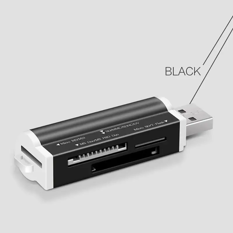 Все в одном SD карта мини кард ридер из алюминиевого сплава мульти schede USB памяти на