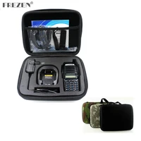 portable radio case walkie talkie hand bag for baofeng uv 82 uv 8d motorola gp328 launched hunting case black and camouflage