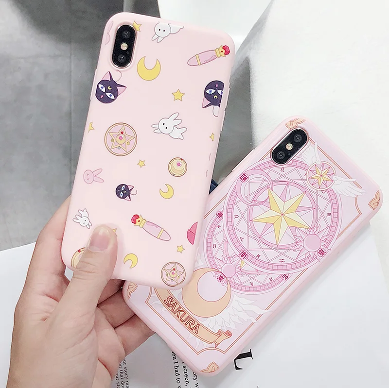 Волшебная карта для мобильного телефона iPhone Xs XR Max оболочка iPhone6s 7 8 Plus мультяшная