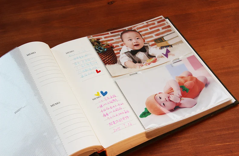 Альбом для фотографий DIY книга хранения тканевое украшение подарок на память