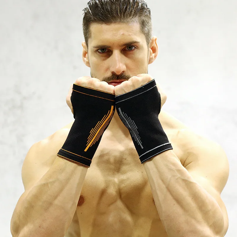 1 пара манжета на запястье дышащая высокоэластичная унисекс нейлоновый манжет