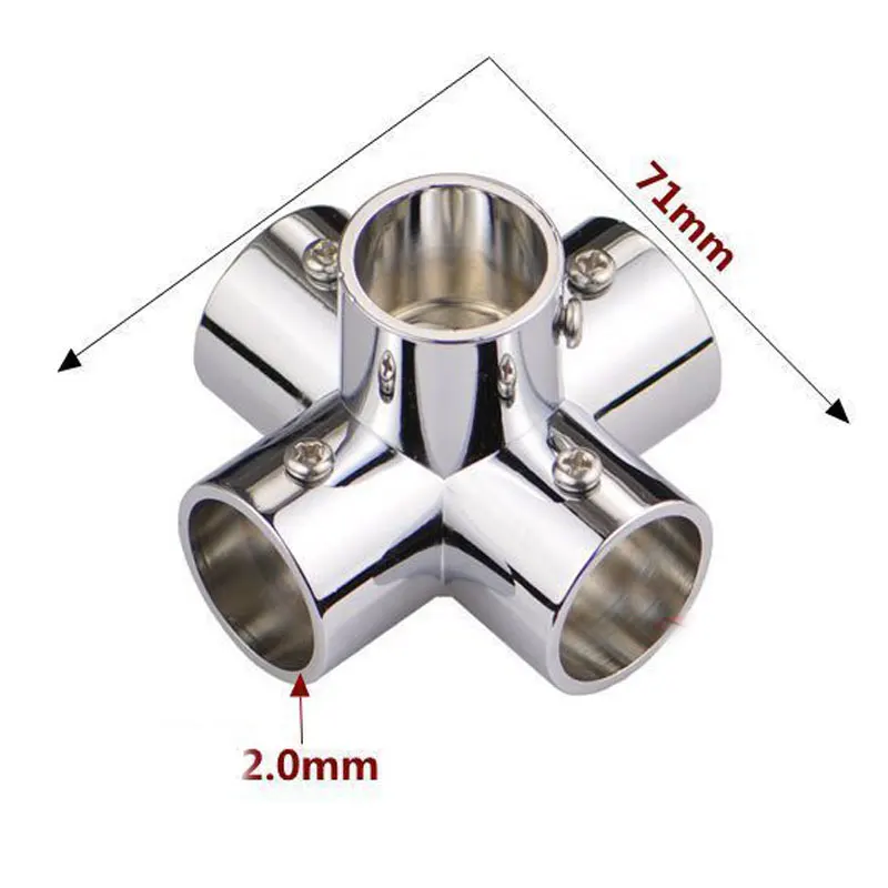 25 мм круглый соединительный элемент для трубы из нержавеющей стали 5 ходовой труб