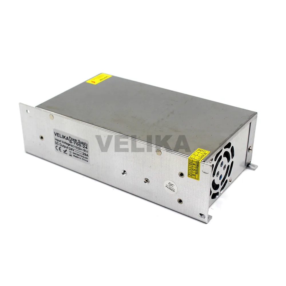 Фото DC24V источник питания 29A 700 Вт светодиодный трансформатор драйвера AC110V 220 В к DC 24 DC24V источник питания 29A 700 Вт светодиодный трансформатор драйвера AC110V 220 В к DC 24