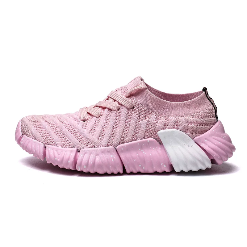 Pink B BomKinta/черные, белые, красные, смешанные цвета для мужчин, повседневная обувь размера плюс 46, растягивающиеся носки, мужские кроссовки, мужская обувь - Цвет: Pink B