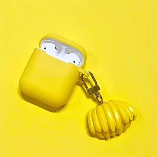 G Конфетный фруктовый декоративный силикон чехол для Apple Airpods чехол Bluetooth беспроводные наушники защитный чехол сумка коробка брелок - Цвет: G