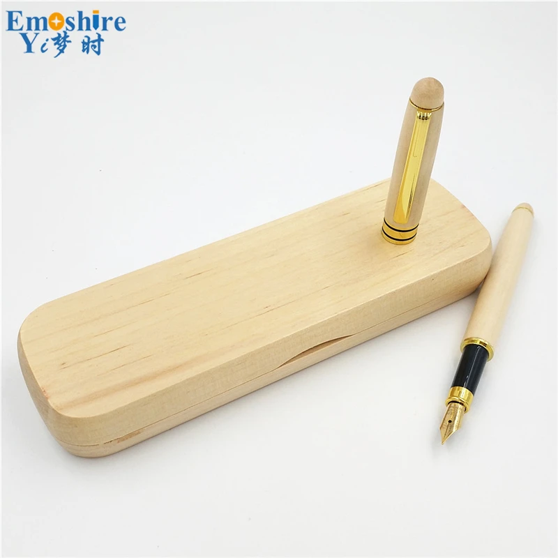 Новое поступление Набор кленовых деревянных перьевых ручек кленовый пенал