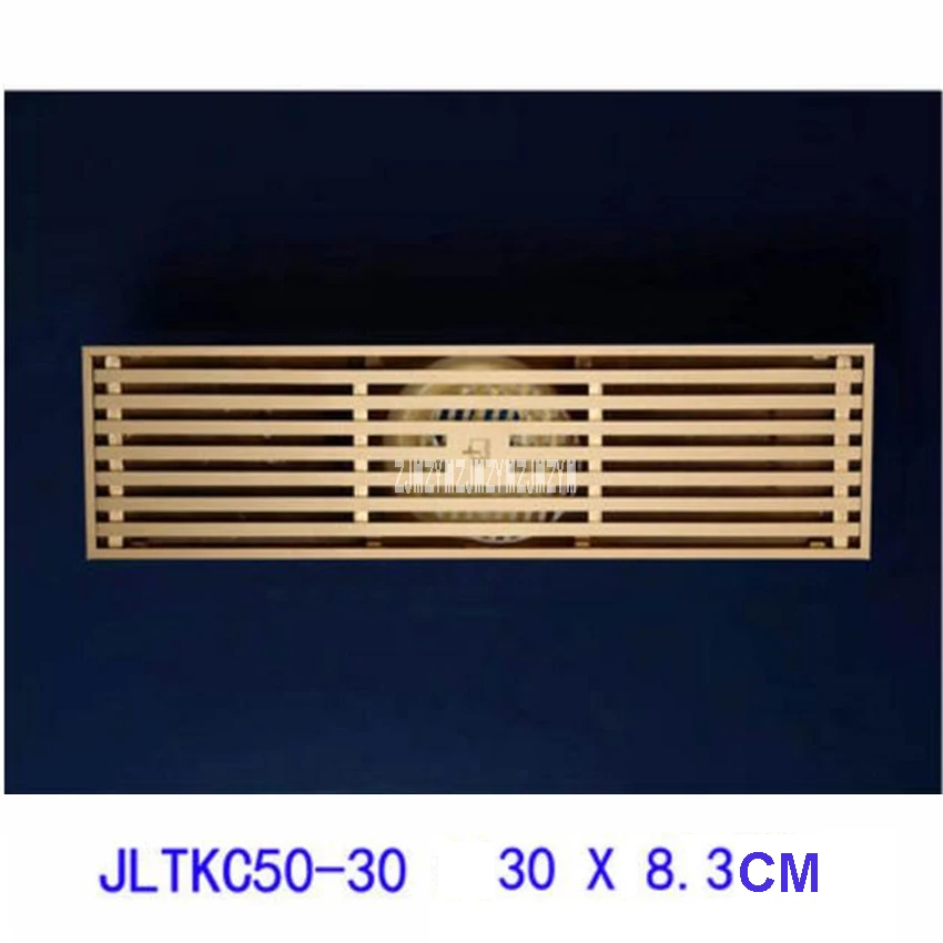 JLTKC50-30 Shower Floor Drain 30*8.3cm Rectangular Anti-odor Waste Household Bathroom Water Strainer | Обустройство дома