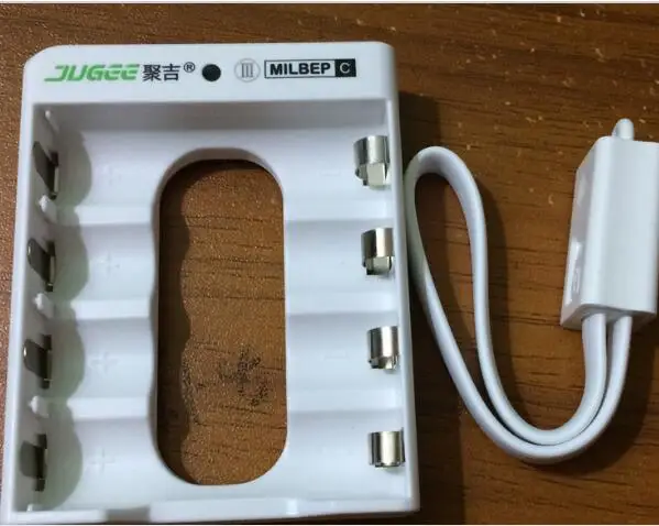 white Используется только Jugee 1,5 V литиевая литий-полимерная aa Аккумуляторная батарея умное зарядное устройство - Цвет: white